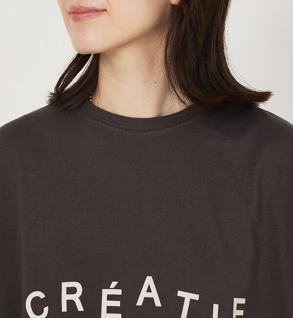 abahouse mavie「オーバーサイズロゴロンT」|Tシャツ・カットソー|