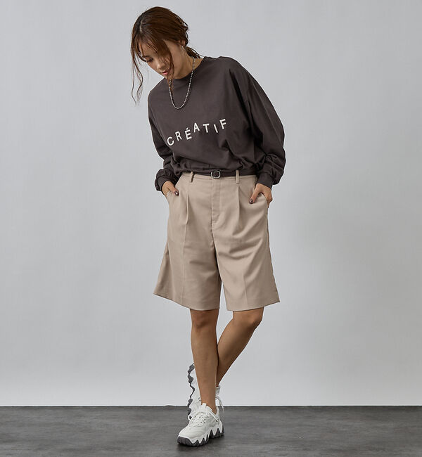 abahouse mavie「オーバーサイズロゴロンT」|Tシャツ・カットソー|