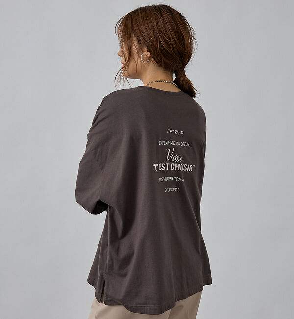 abahouse mavie「オーバーサイズロゴロンT」|Tシャツ・カットソー|