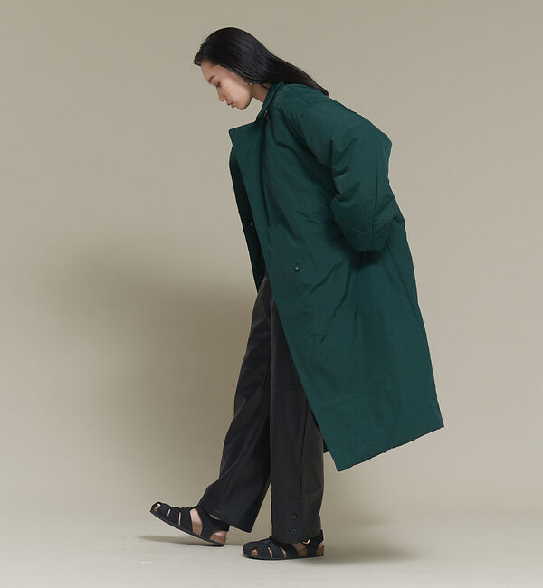 NOMINE「３WAYカラー中綿ロングコート」|ステンカラーコート|