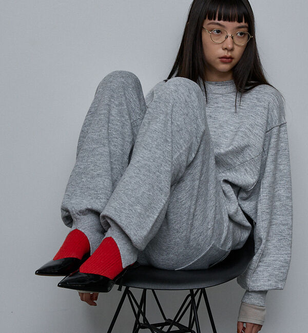 NOMINE「【セットアップ/ユニセックス】スウェットライク ニットパンツ」|その他|