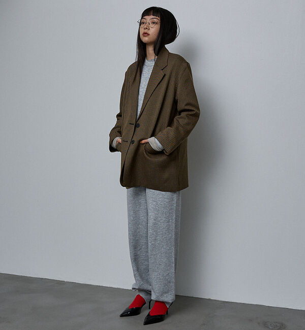 NOMINE「【セットアップ/ユニセックス】スウェットライク ニットパンツ」|その他|