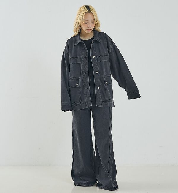 NOMINE「【セットアップ対応】オーバーサイズ デニム ジャケット / カバーオール【予約】」|その他|