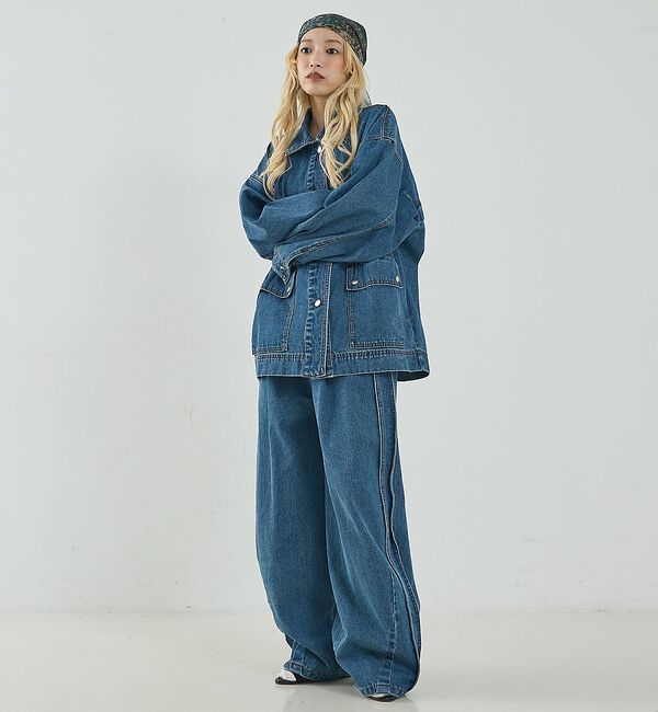 NOMINE「【セットアップ対応】オーバーサイズ デニム ジャケット / カバーオール【予約】」|その他|