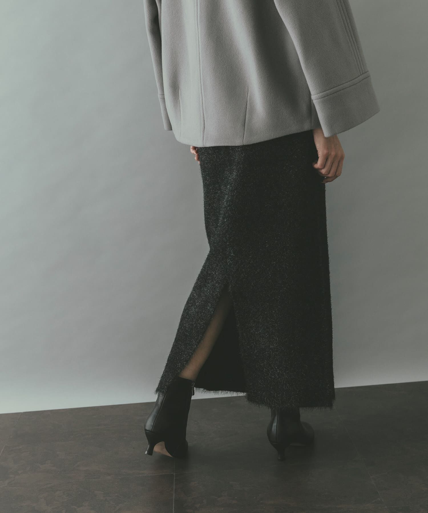 URBAN RESEARCH ROSSO「ラメシャギーニットスカート」|スカート|