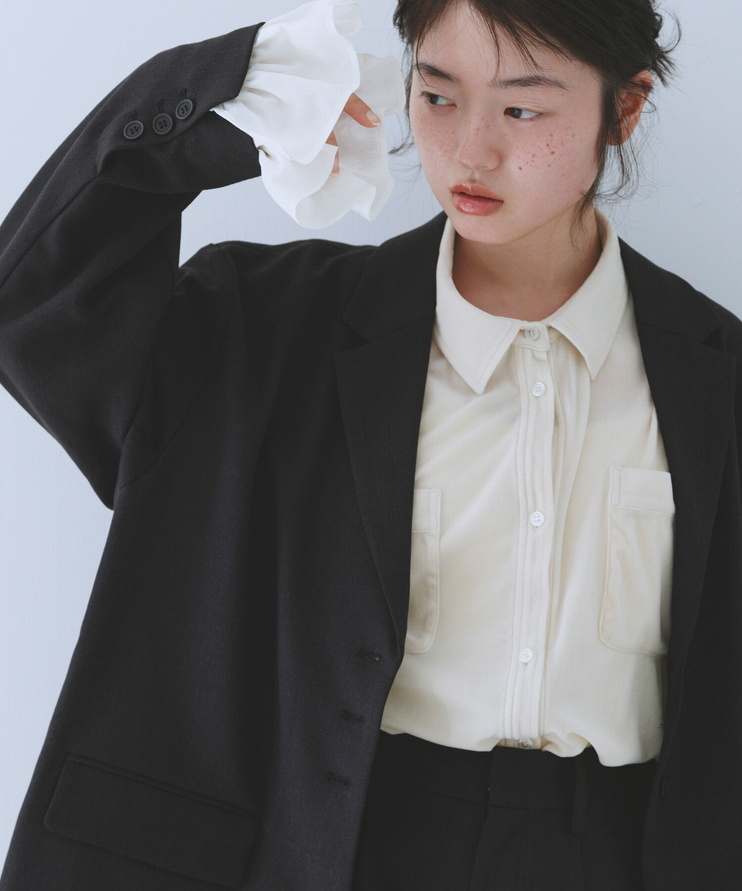  「フリルスリーブテーラードジャケット」|その他|