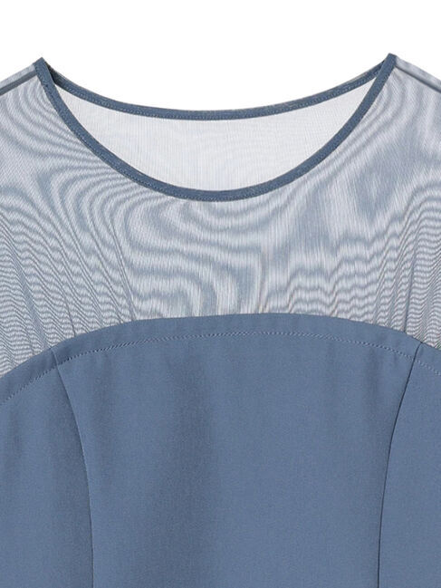 earth music&ecology「胸元シアーペプラムブラウス」|シャツ・ブラウス|