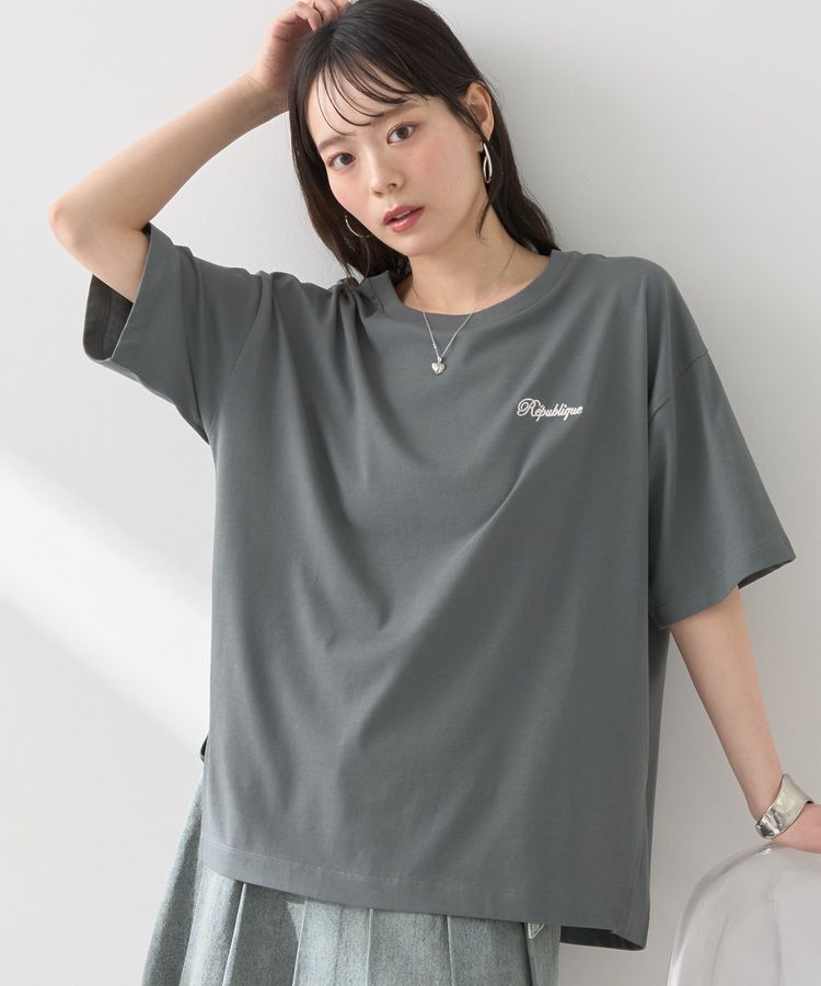 earth music&ecology「RepubliqueスリットT」|Tシャツ・カットソー|