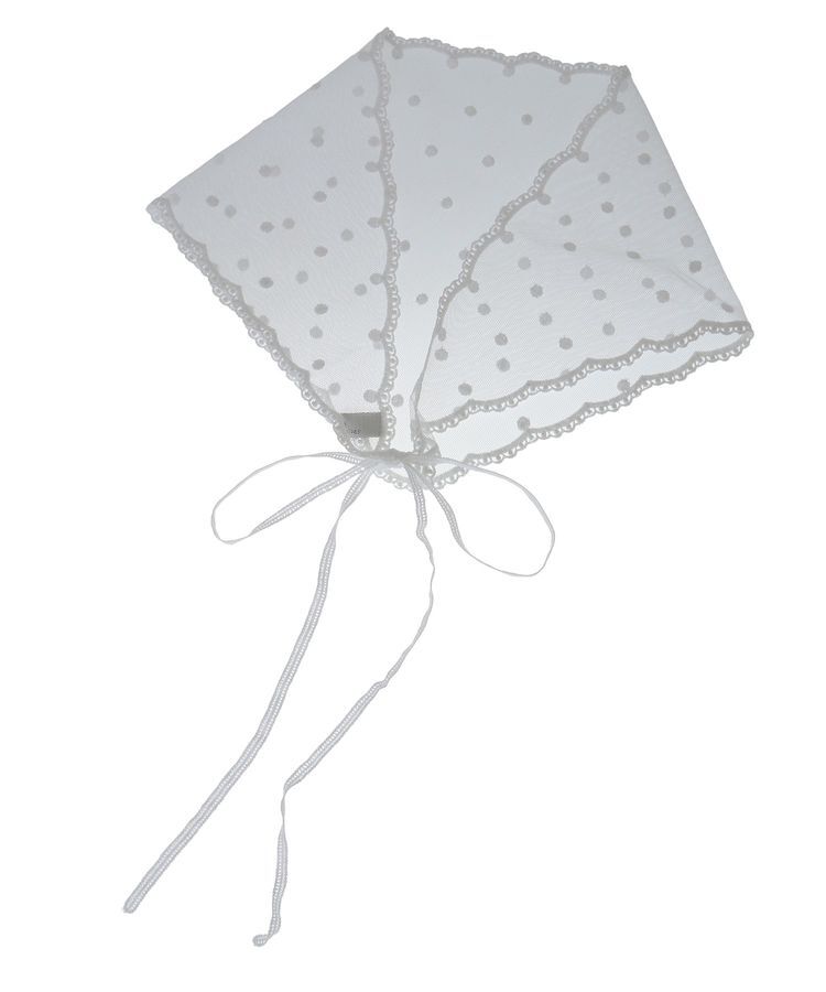 earth music&ecology「ドットレースバブーシュカ」|バンダナ・スカーフ|