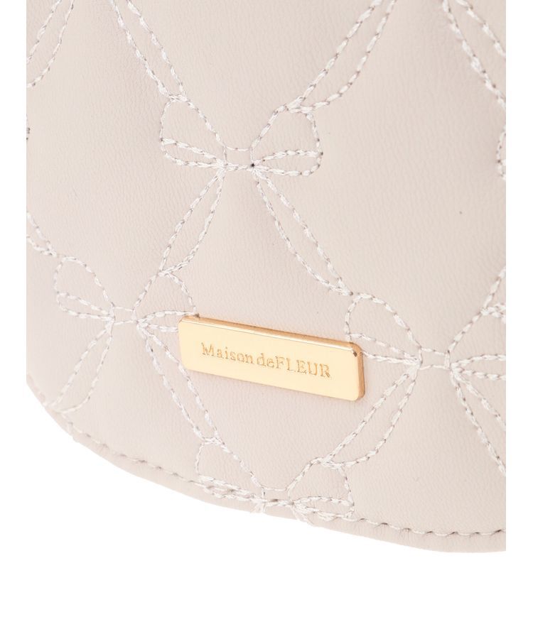 Maison de FLEUR「あこがれのリボンキルティングミニショルダーバッグ」|ショルダー・メッセンジャー|