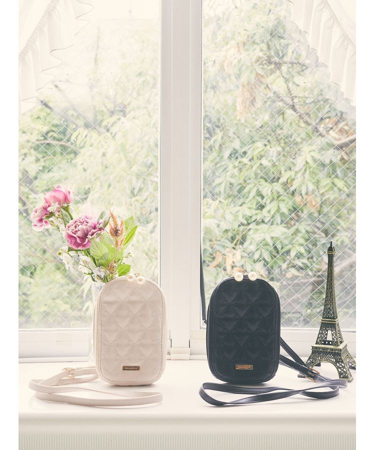 Maison de FLEUR「あこがれのリボンキルティングミニショルダーバッグ」|ショルダー・メッセンジャー|