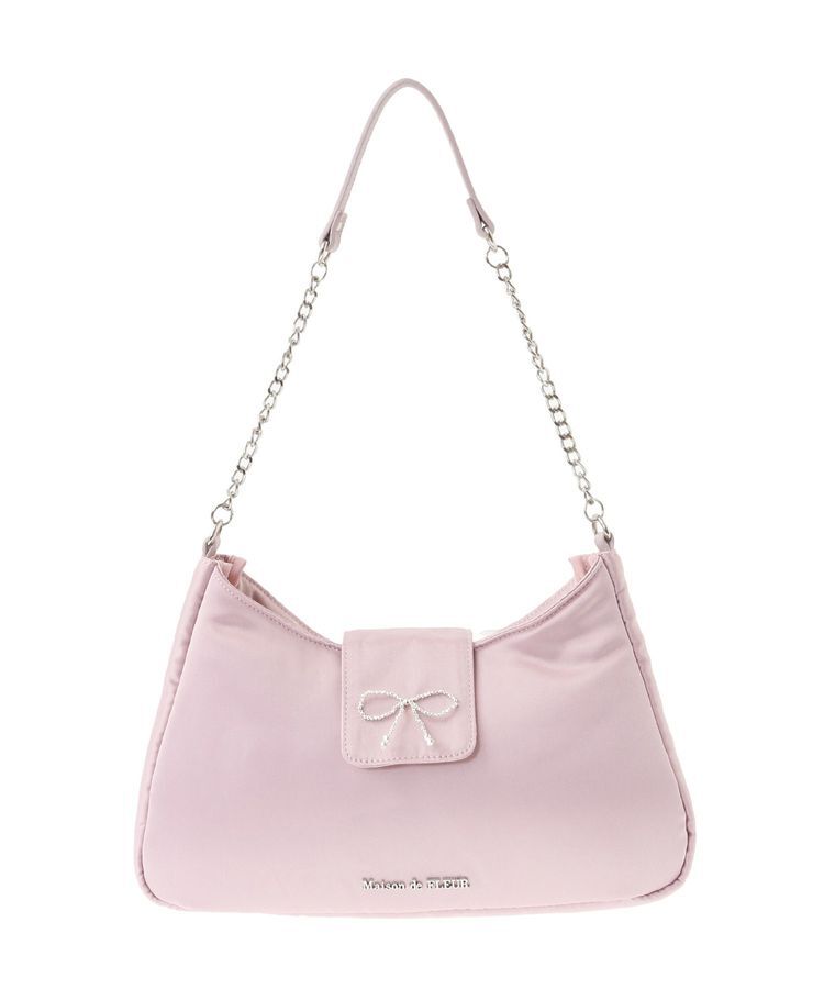 Maison de FLEUR「ビジューリボンハンドバッグ」|ハンドバッグ|