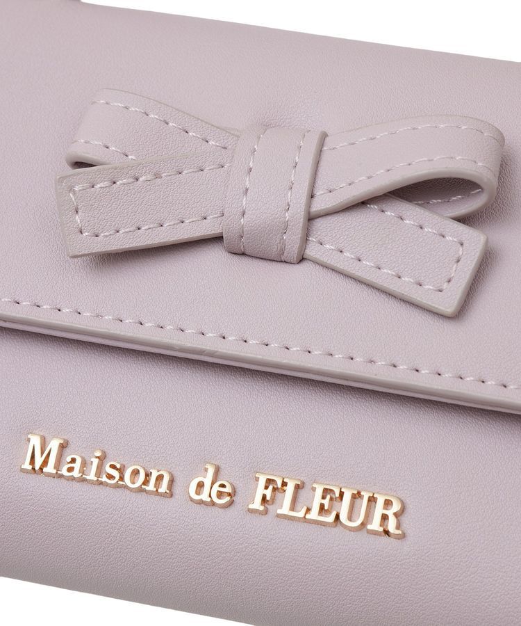 Maison de FLEUR「ハンドル付きリボンウォレット」|財布|