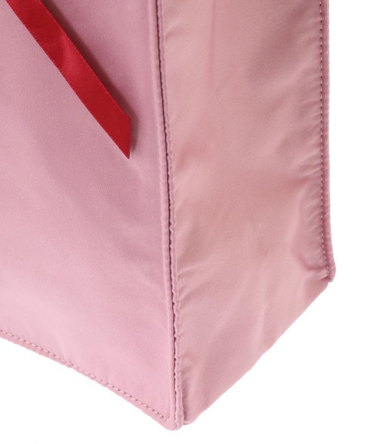 Maison de FLEUR「リボンサテンスクエアトートバッグ」|トートバッグ|