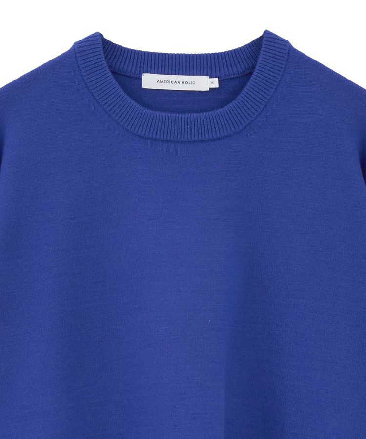 AMERICAN HOLIC「【WEB限定】バイパチサイドスリットニットプルオーバー＜静電気軽減＞」|ニット・セーター|
