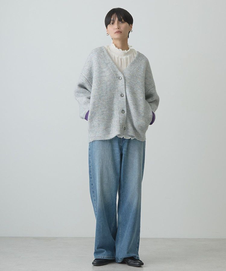 AMERICAN HOLIC「VネックWフェイスニットカーディガン【WEB限定カラー有り】」|カーディガン|