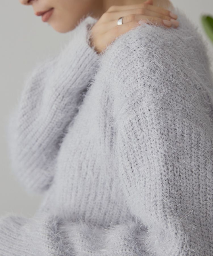 AMERICAN HOLIC「【WEB限定】フェザーゆるニットプルオーバー」|ニット・セーター|