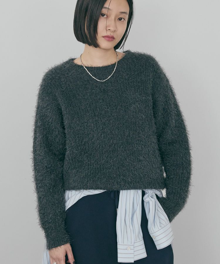 AMERICAN HOLIC「【WEB限定】フェザーゆるニットプルオーバー」|ニット・セーター|