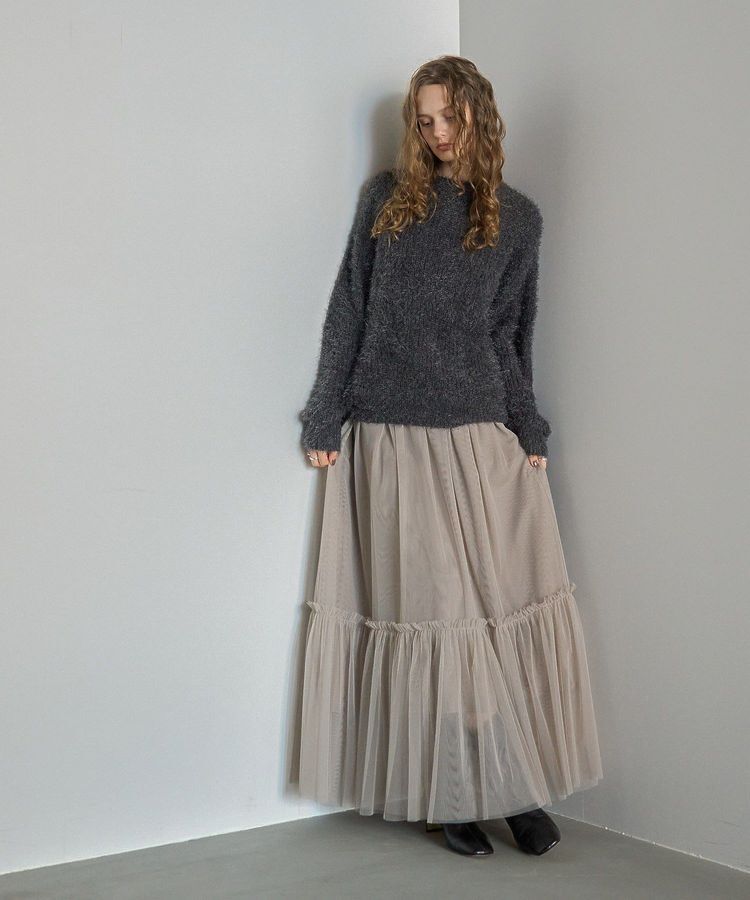 AMERICAN HOLIC「【WEB限定】フェザーゆるニットプルオーバー」|ニット・セーター|