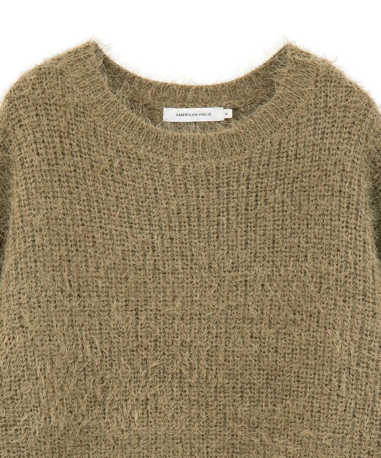AMERICAN HOLIC「【WEB限定】フェザーゆるニットプルオーバー」|ニット・セーター|