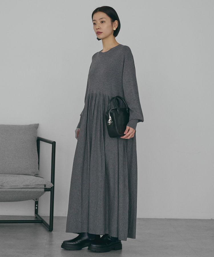 AMERICAN HOLIC「【WEB限定】バイパチティアードニットワンピース＜静電気軽減＞」|ワンピース|