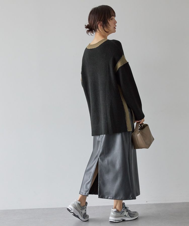 AMERICAN HOLIC「バイカラーニットプルオーバー【WEB限定カラー有り】」|ニット・セーター|