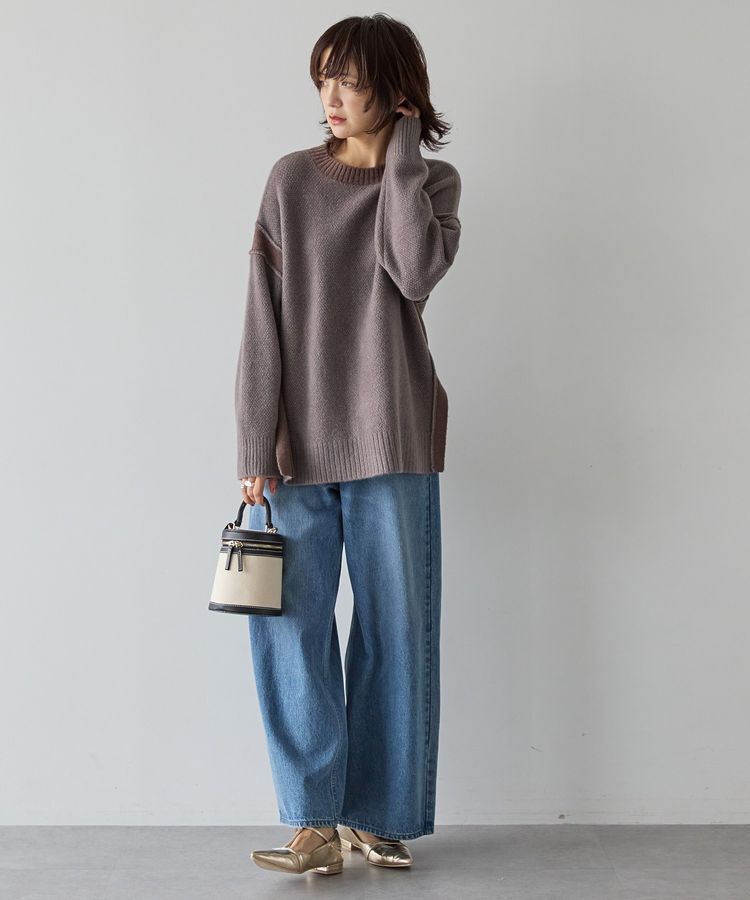 AMERICAN HOLIC「バイカラーニットプルオーバー【WEB限定カラー有り】」|ニット・セーター|