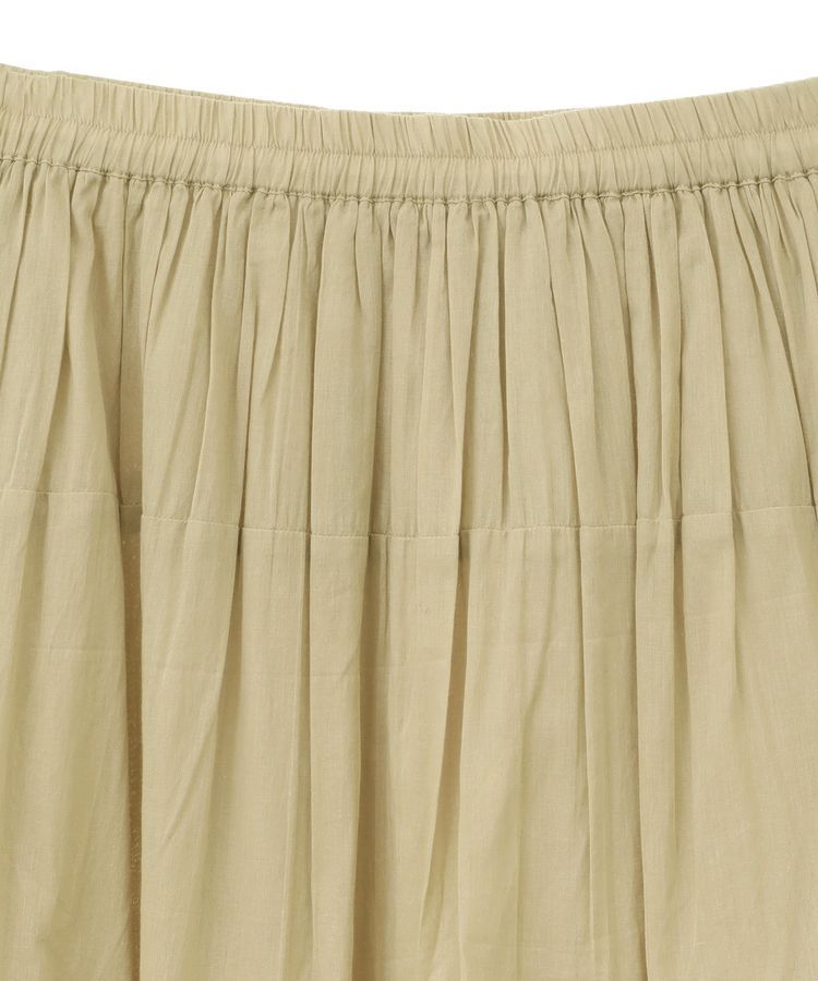 Green Parks「インド綿 裾レースティアードスカート」|スカート|
