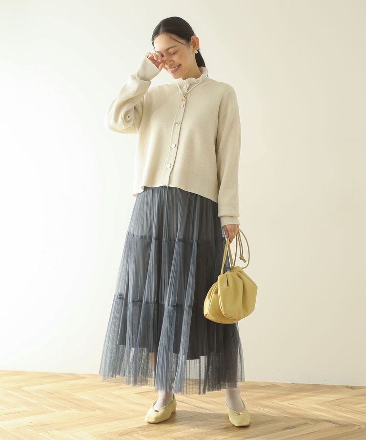 Green Parks「チュールプリーツティアードスカート」|スカート|