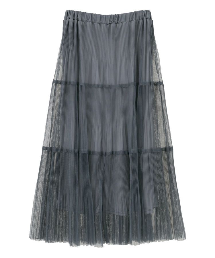 Green Parks「チュールプリーツティアードスカート」|スカート|