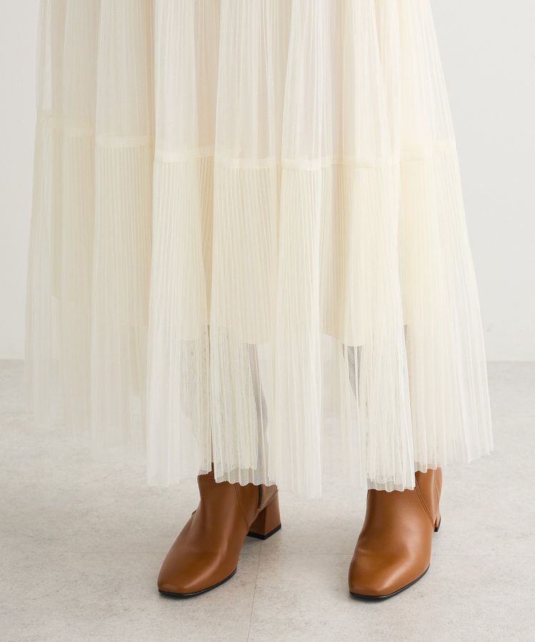 Green Parks「チュールプリーツティアードスカート」|スカート|