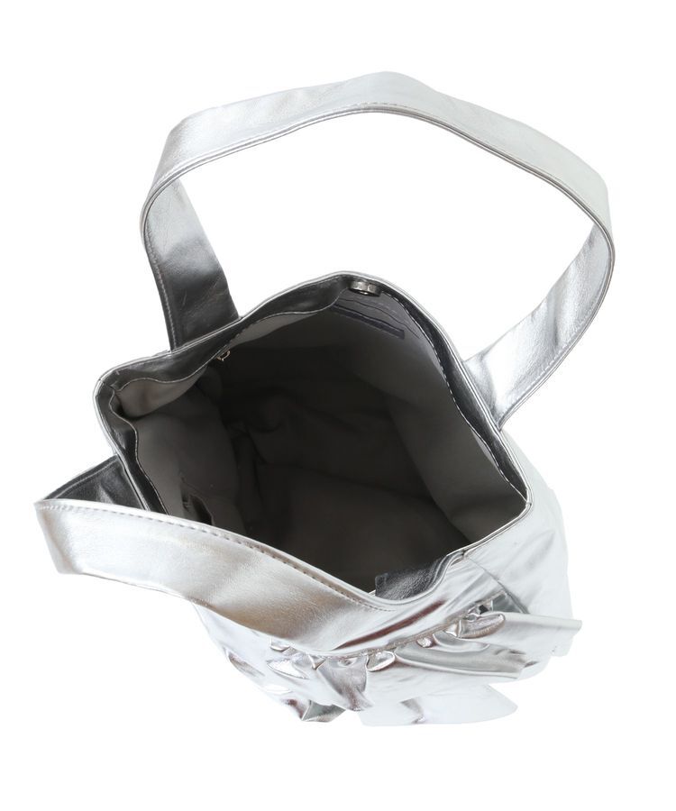 YECCA VECCA「【cache cache】PUフリルトート」|トートバッグ|