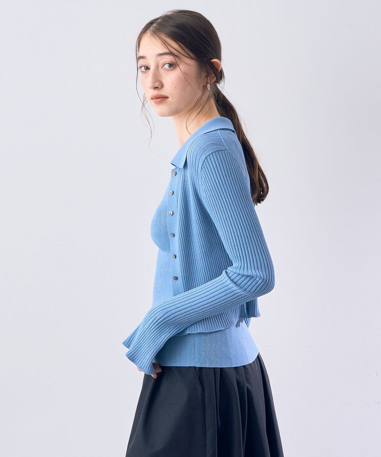 YECCA VECCA「【2点SET】キャミセット襟付きカーディガン」|カーディガン|