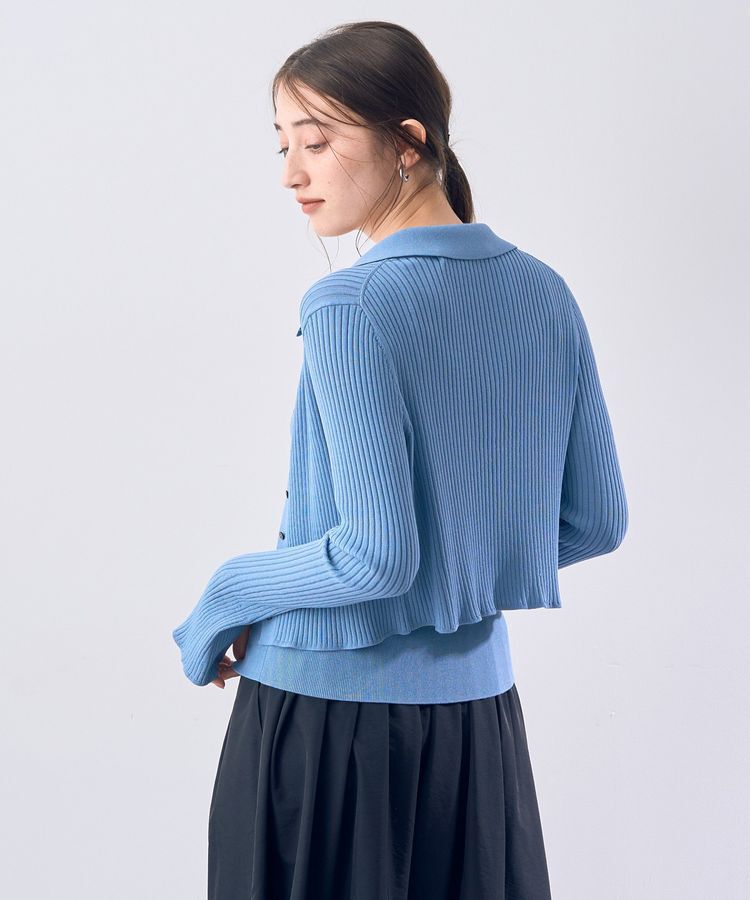 YECCA VECCA「【2点SET】キャミセット襟付きカーディガン」|カーディガン|