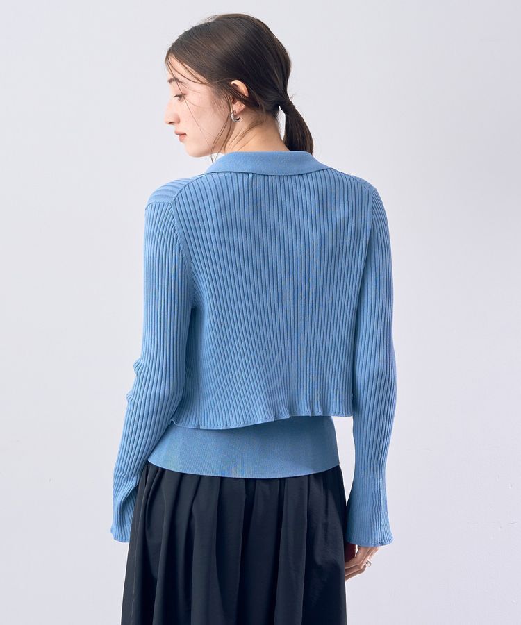 YECCA VECCA「【2点SET】キャミセット襟付きカーディガン」|カーディガン|