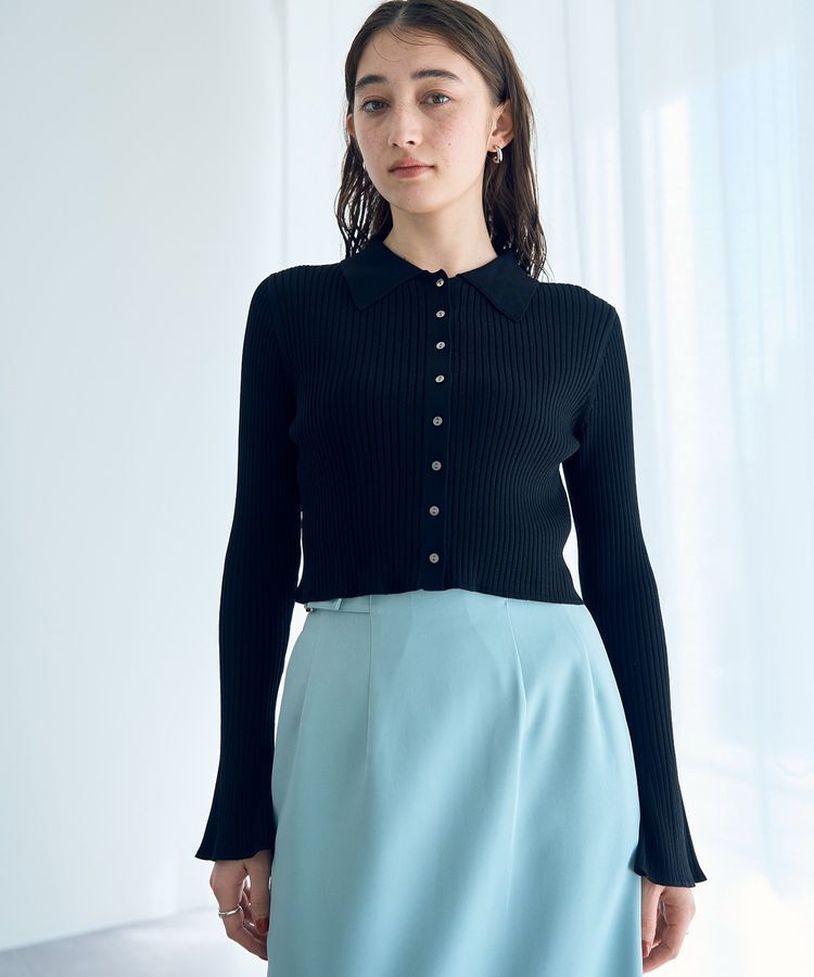 YECCA VECCA「【2点SET】キャミセット襟付きカーディガン」|カーディガン|