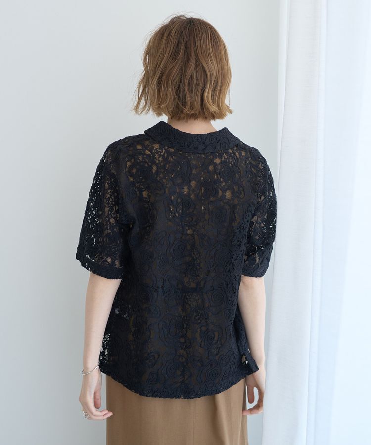 YECCA VECCA「コードレースシャツ」|シャツ・ブラウス|