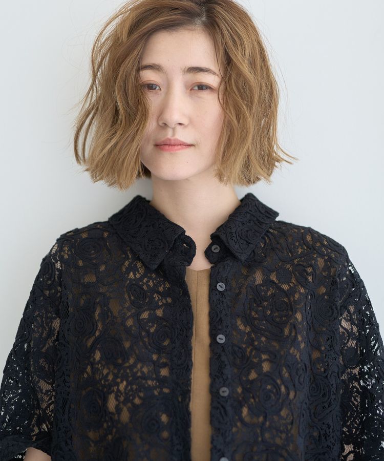 YECCA VECCA「コードレースシャツ」|シャツ・ブラウス|