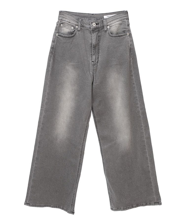 GARAGE OF GOOD CLOTHING「ハイウエストワイドデニムパンツ（グレー）」|デニム|