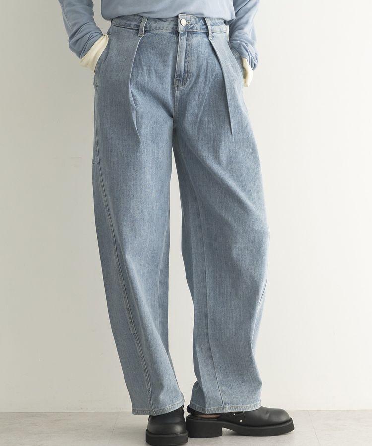 GARAGE OF GOOD CLOTHING「タックコクーンデニムパンツ」|デニム|