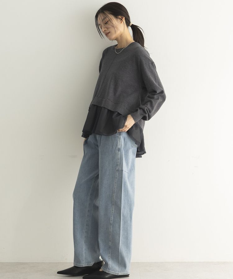 GARAGE OF GOOD CLOTHING「タックコクーンデニムパンツ」|デニム|