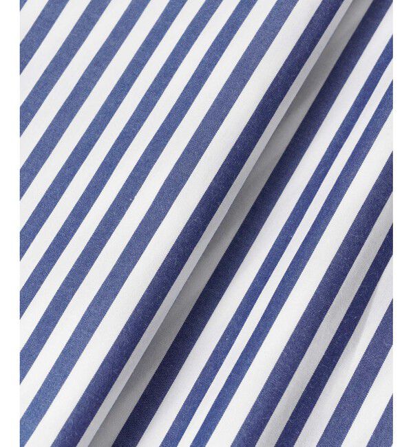 allureville「ストライプアシメフレアシャツワンピース」|ワンピース|