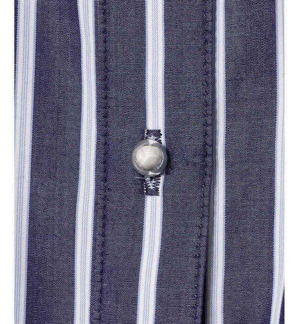 allureville「ストライプアシメフレアシャツワンピース」|ワンピース|