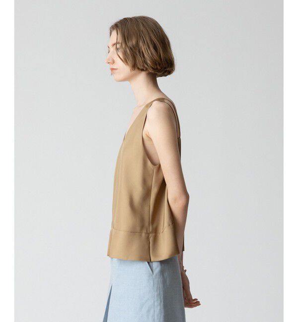 allureville「シルキーツイルタンクキャミソール」|シャツ・ブラウス|