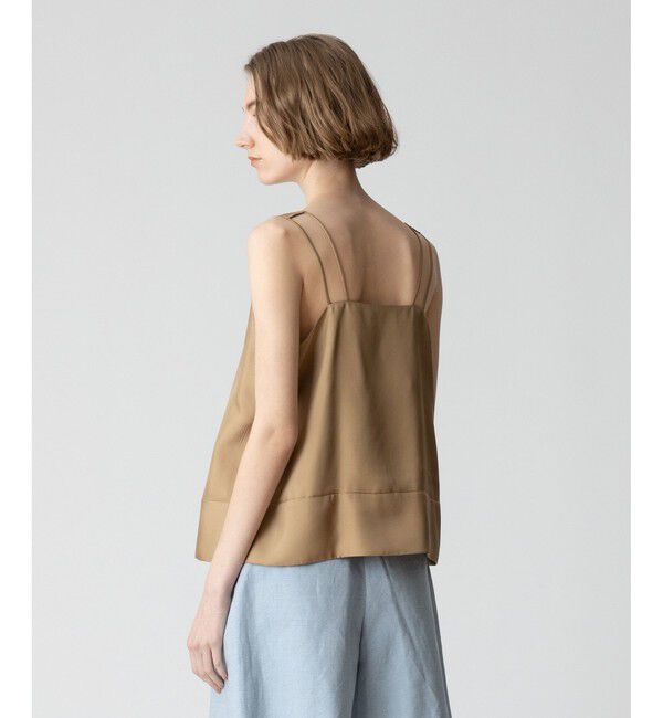 allureville「シルキーツイルタンクキャミソール」|シャツ・ブラウス|