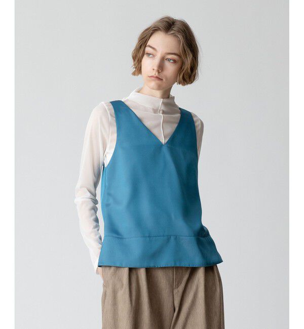 allureville「シルキーツイルタンクキャミソール」|シャツ・ブラウス|