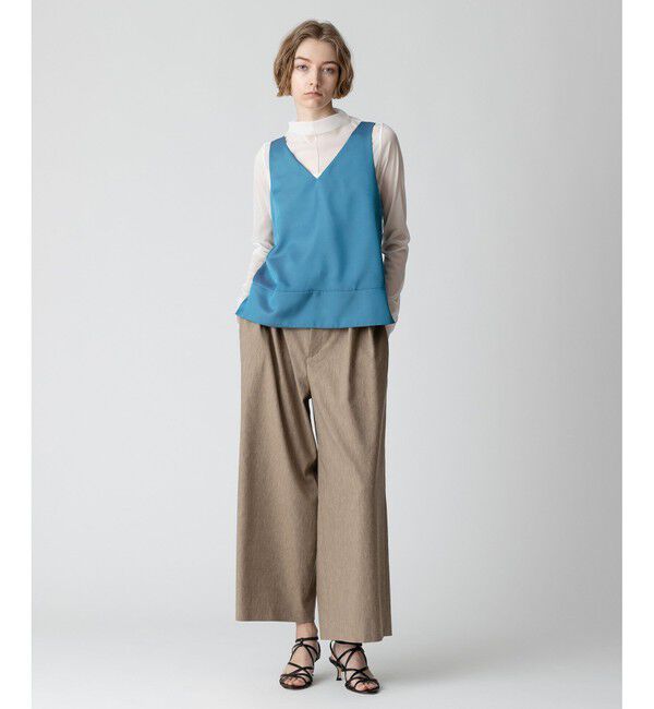 allureville「シルキーツイルタンクキャミソール」|シャツ・ブラウス|