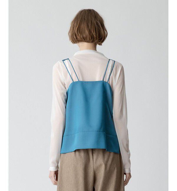 allureville「シルキーツイルタンクキャミソール」|シャツ・ブラウス|