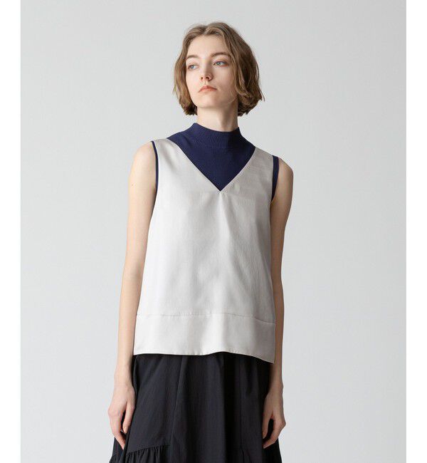 allureville「シルキーツイルタンクキャミソール」|シャツ・ブラウス|
