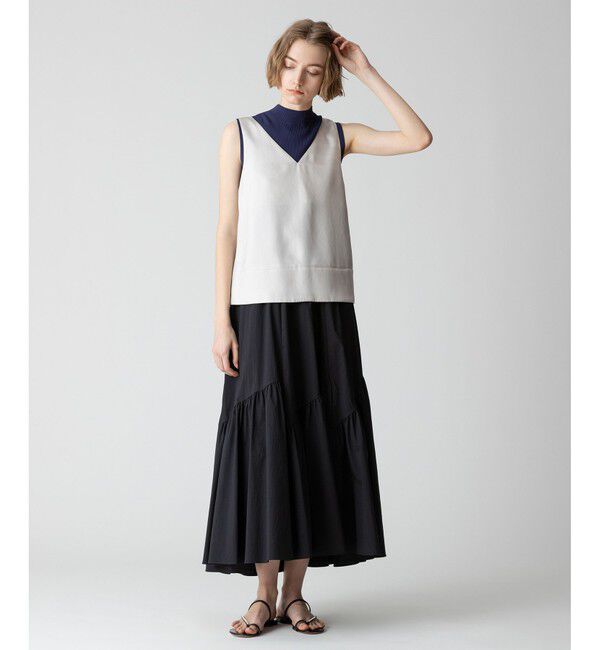 allureville「シルキーツイルタンクキャミソール」|シャツ・ブラウス|